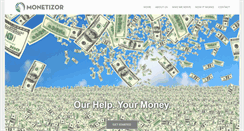 Desktop Screenshot of monetizor.com